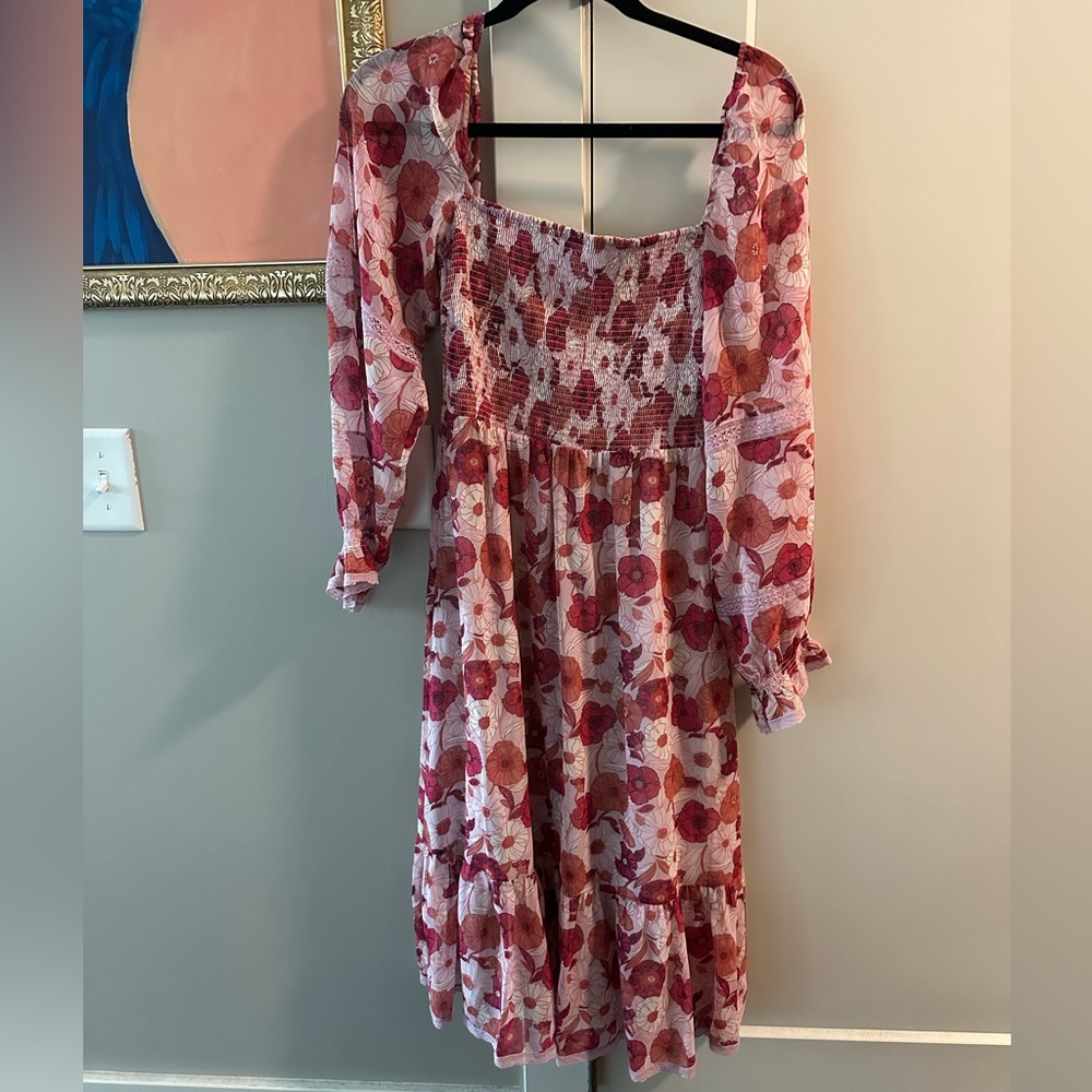 Wilfred Light Pink Smocked Dress